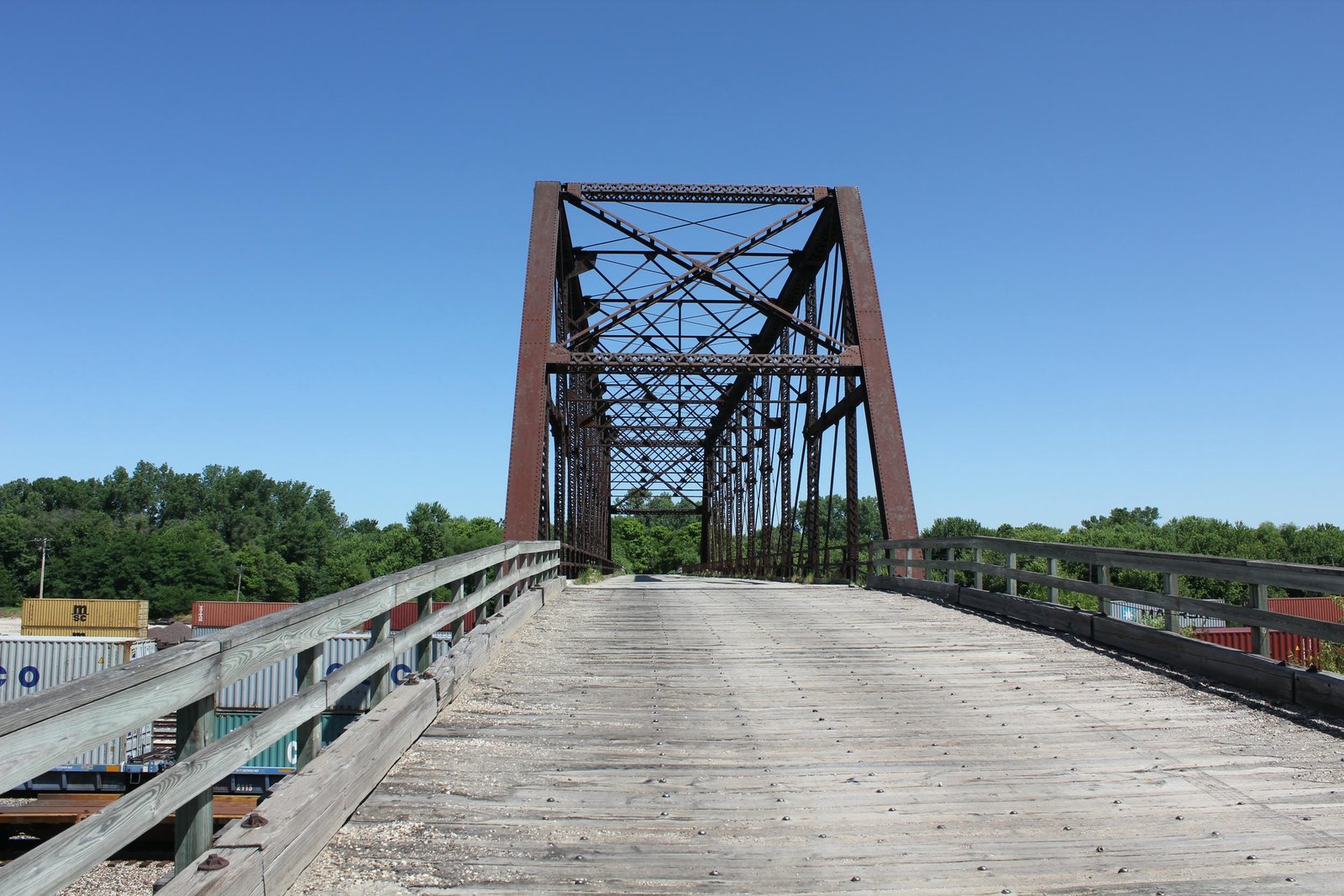 Looking north